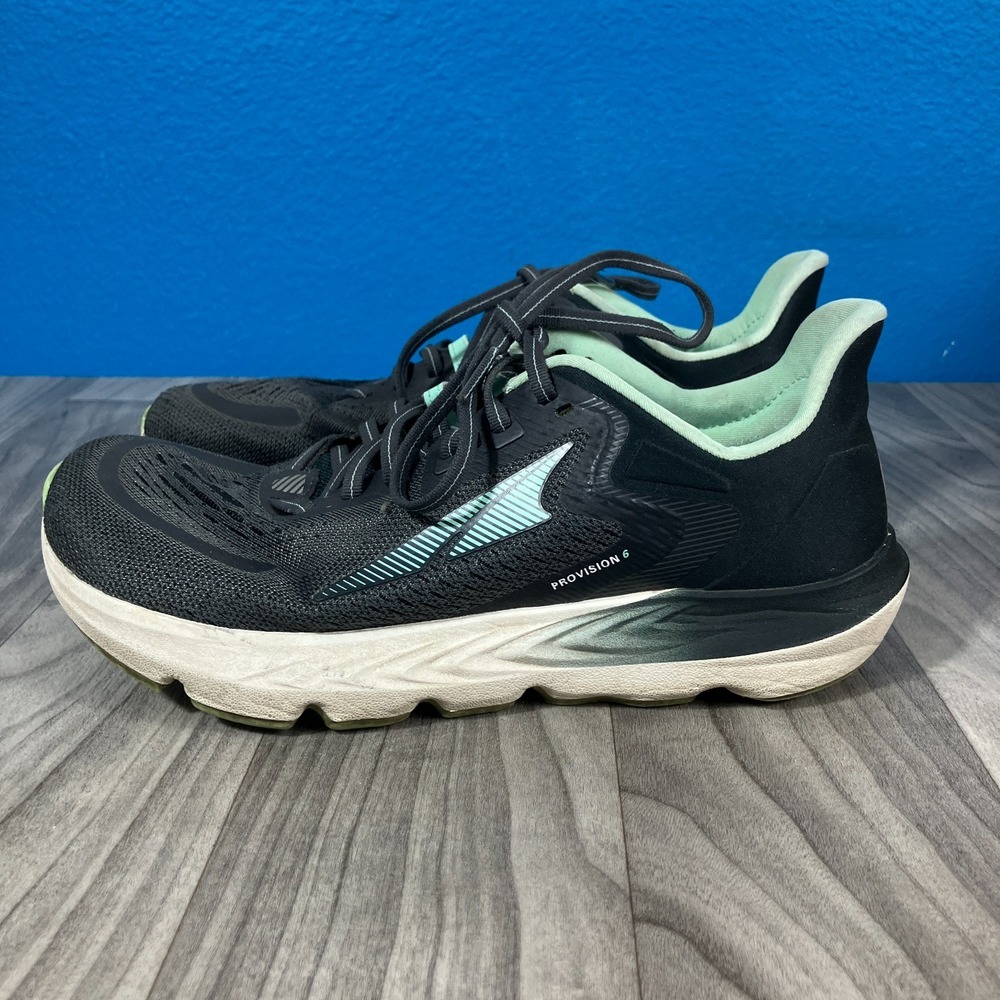 Altra Provision 6 Women's Size 9 Running Shoes Dark Gray Mint Green